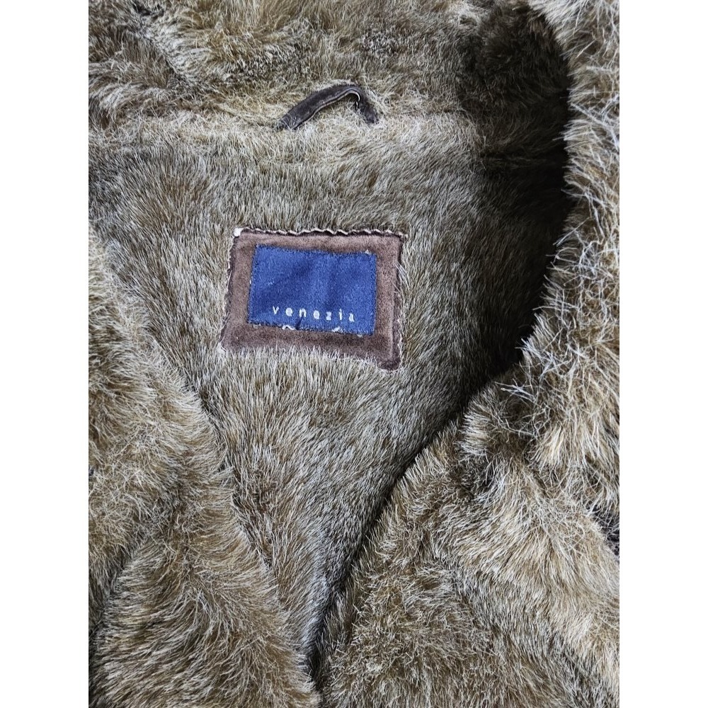 Lane Bryant Venezia Suede Leather Faux Fur Size 3xl Jacket ~ Heavy - Picture 2 of 9